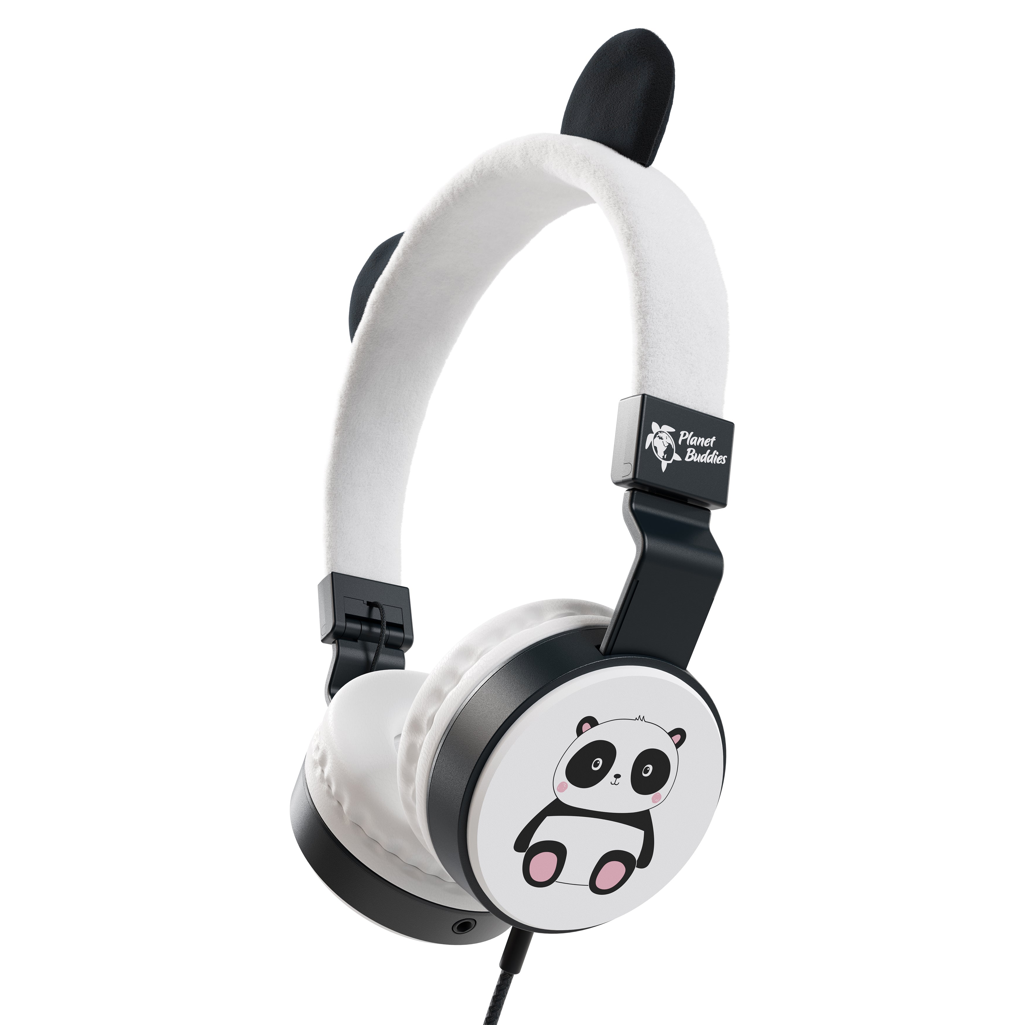 Pippin the Panda Furry Kids Wired Headphones Recycled – Planet Buddies EU